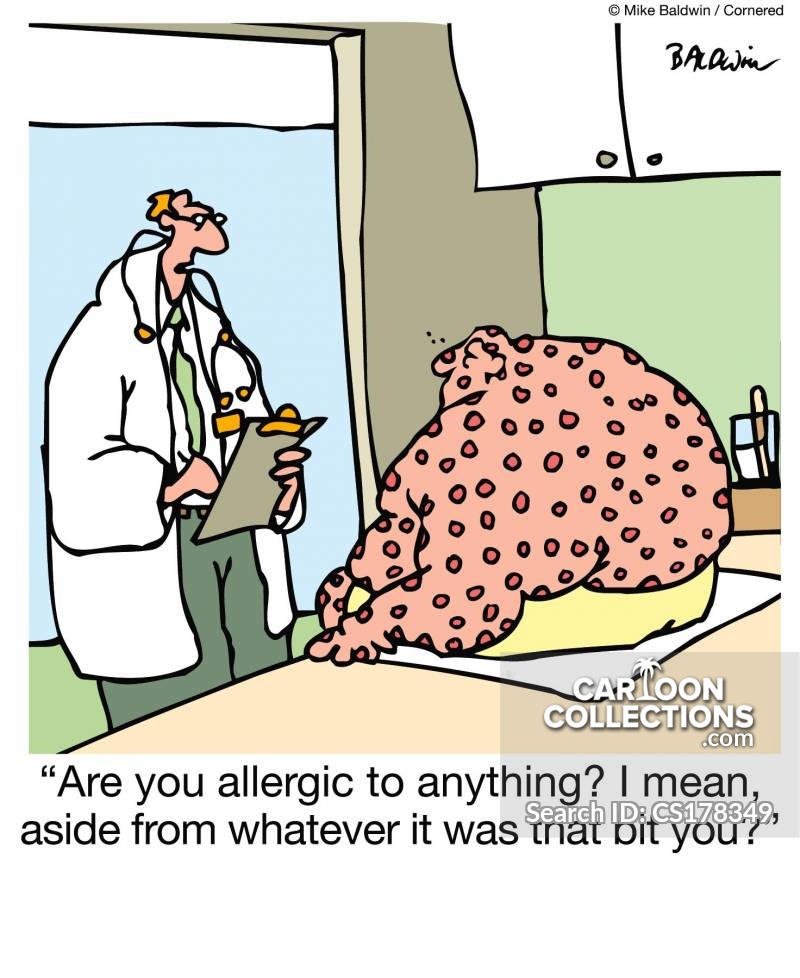 Allergic Reaction Cartoon Images