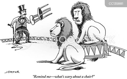 Lion Tamers Cartoons and Comics - funny pictures from CartoonStock