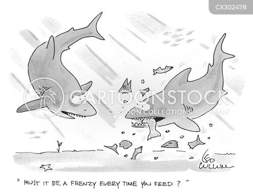 Shark Attack Cartoons and Comics - funny pictures from CartoonStock