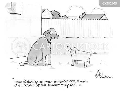 Obedience School Cartoons and Comics - funny pictures from CartoonStock