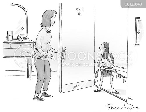 Answering The Door Cartoons And Comics Funny Pictures From Cartoonstock