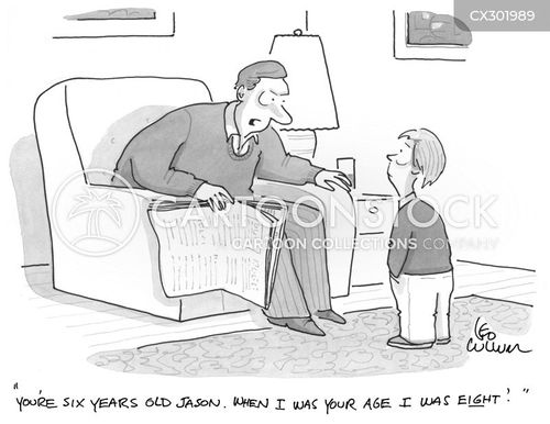 When I Was A Boy Cartoons and Comics - funny pictures from CartoonStock