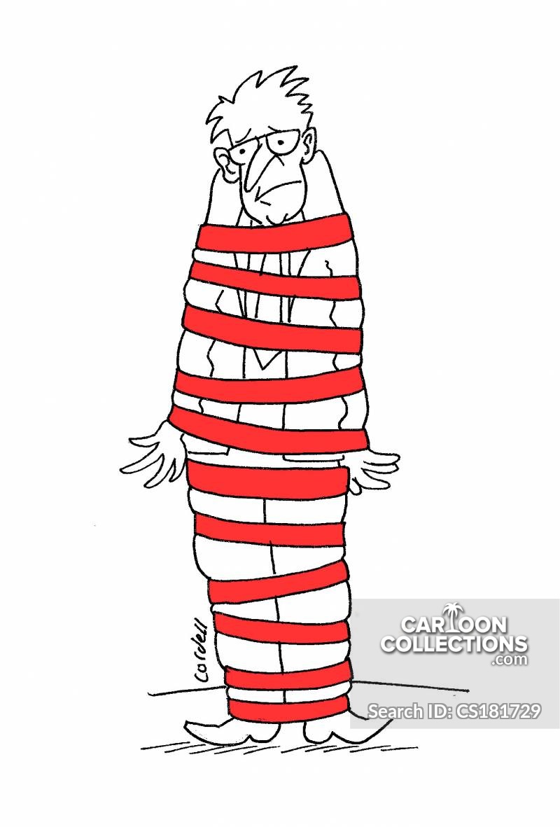 Tied Up In Red Tape Cartoons And Comics Funny Pictures From Cartoon Collections