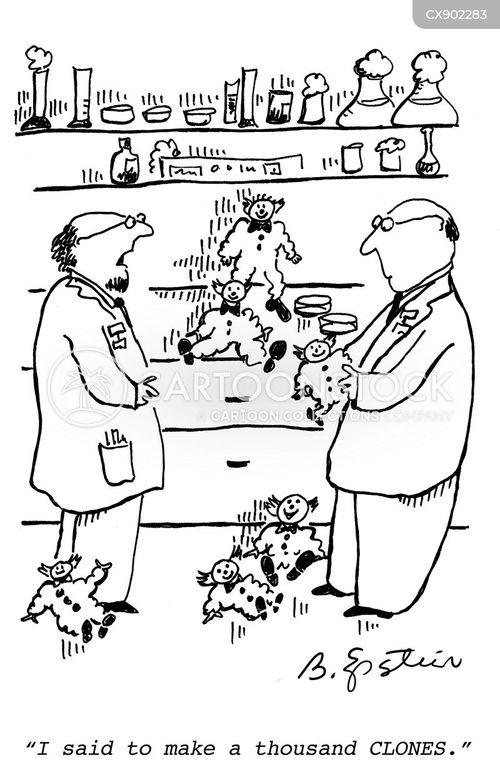 Cloning Laboratory Cartoons and Comics funny pictures from CartoonStock