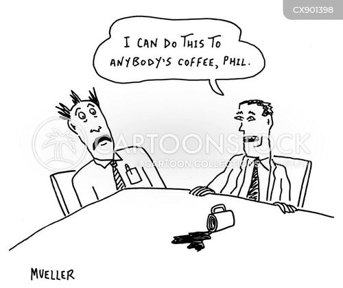Spilt Coffee Cartoons and Comics - funny pictures from CartoonStock