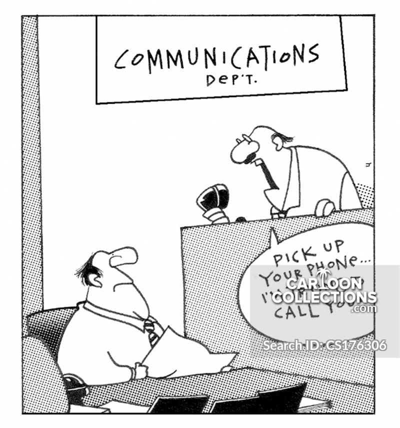 Communications Departments Cartoons