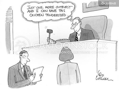 Order In The Court Cartoons and Comics - funny pictures from CartoonStock