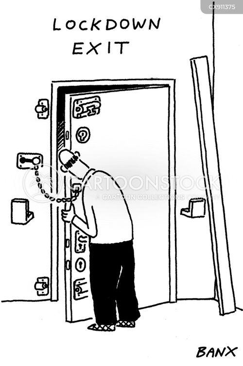 Locked Doors Cartoons and Comics - funny pictures from CartoonStock