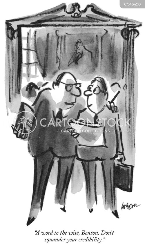 Image result for cartoon no credibility leadership