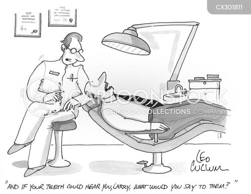 funny dentist cartoon