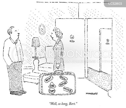 bon voyage cartoon with problems and the caption "Well, so long, Bert." by Bob Mankoff