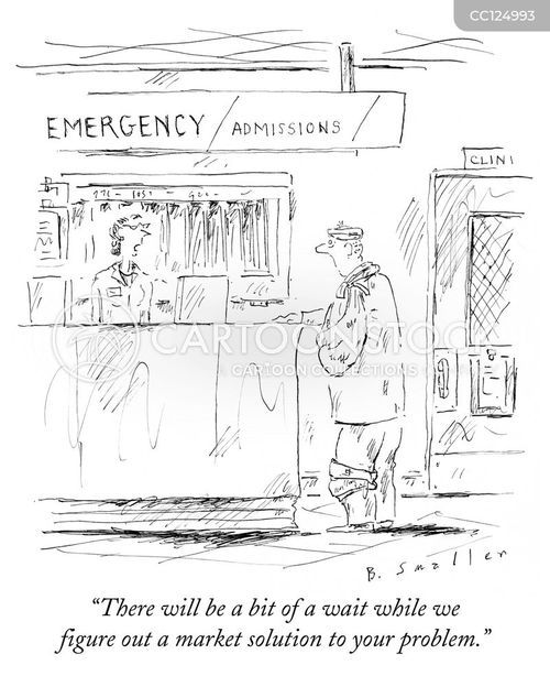 emergency room waiting cartoon