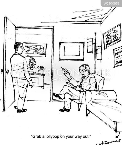 doctor patient consultation cartoon