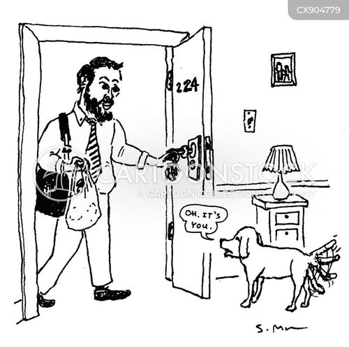 dog cartoon with dogs and the caption "Oh. It's you." by Steve McGinn