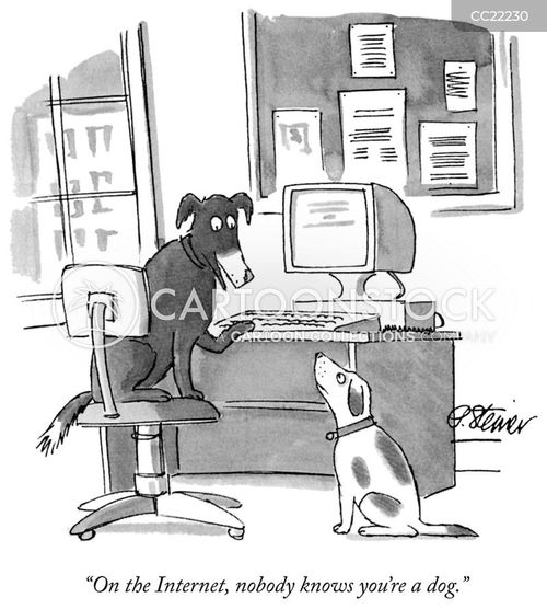 CartoonStock.com - On the Internet, nobody knows you're a dog. - Peter Steiner