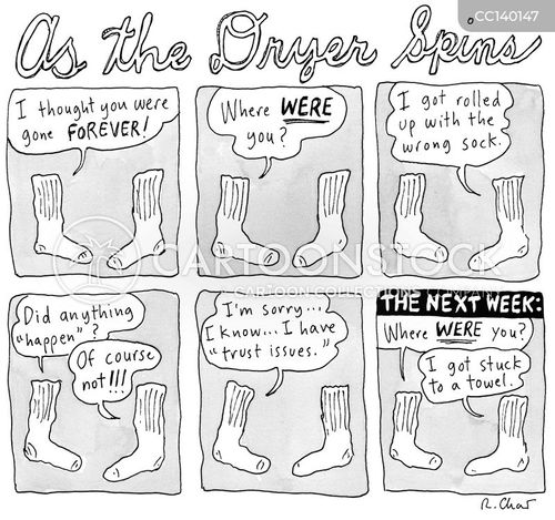 Lost Sock Cartoons and Comics - funny pictures from CartoonStock
