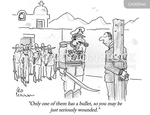 Single Bullet Cartoons and Comics - funny pictures from CartoonStock