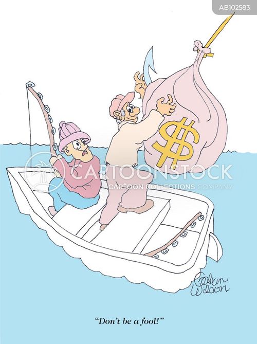 boat trip cartoon with fool and the caption "Don't be a fool!" by Gahan Wilson
