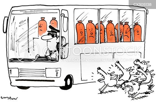 Dogs Chasing A Bus Cartoons and Comics - funny pictures from CartoonStock