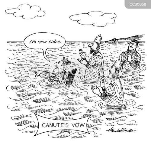 King Cnut Cartoons and Comics - funny pictures from CartoonStock