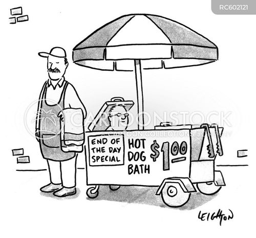 Hotdog Vendors Cartoons and Comics - funny pictures from CartoonStock