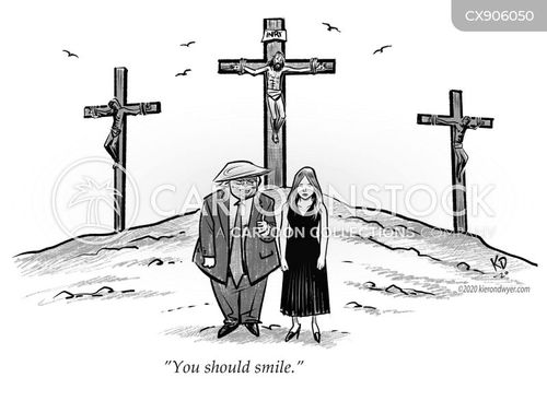 Crucified Cartoons and Comics - funny pictures from CartoonStock