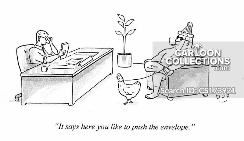 Pushing The Envelope Job Hunting Cartoons And Comics Funny Pictures From Cartoon Collections