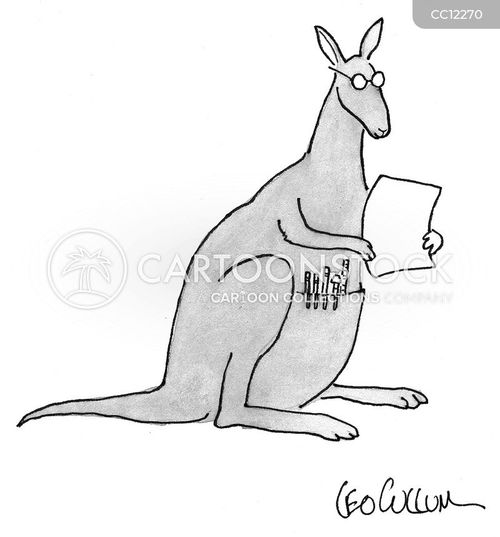 Kangaroo Pouches Cartoons and Comics - funny pictures from CartoonStock