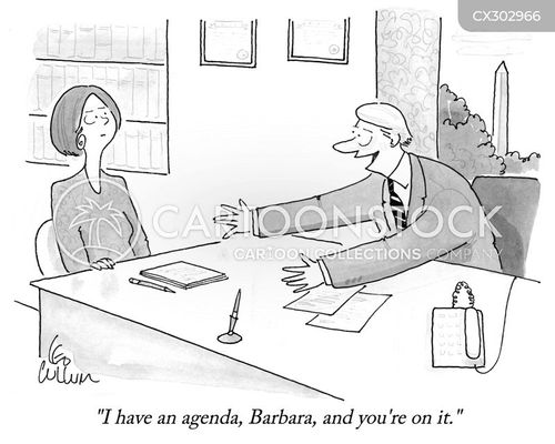 Meeting Agenda Cartoons And Comics Funny Pictures From Cartoonstock