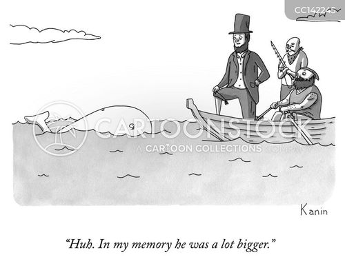 boat cartoon with herman and the caption "Huh. In my memory he was a lot bigger." by Zachary Kanin