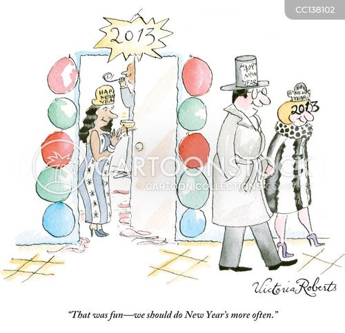 New Year S Parties Cartoons And Comics Funny Pictures From Cartoonstock