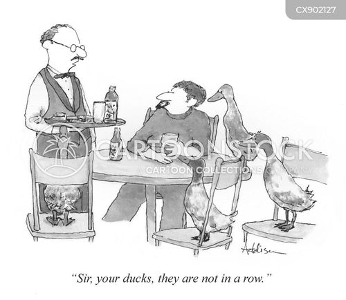 critical thinking cartoon with ducks in a row and the caption "Sir, your ducks, they are not in a row." by Mark Addison Kershaw