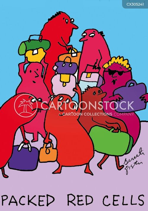 Packed Red Blood Cells Cartoons and Comics - funny pictures from  CartoonStock