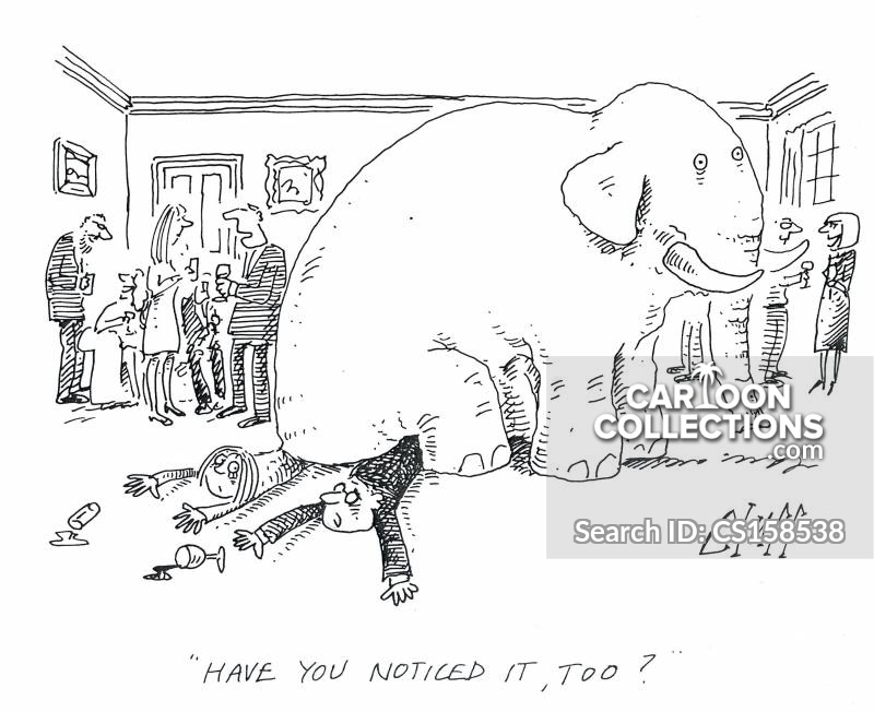 Pink Elephant In The Room Cartoons And Comics Funny