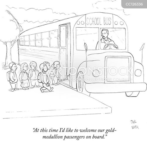 School Bus Cartoons And Comics Funny Pictures From Cartoonstock