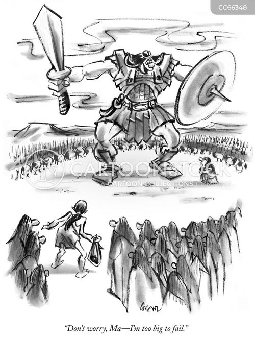 David And Goliath Cartoons and Comics - funny pictures from CartoonStock