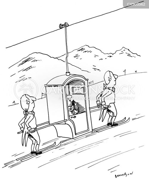 Chair Lifts Cartoons and Comics funny pictures from CartoonStock