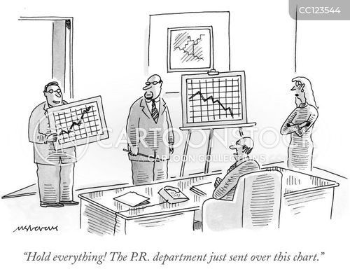 strategic planning cartoon with pr and the caption "Hold everything! The P.R. department just sent over this chart." by Mick Stevens