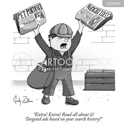 Newspaper Boy and Comics - funny pictures from CartoonStock