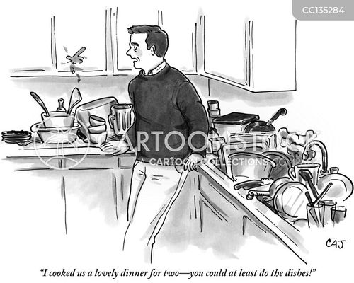 Dirty Dishes Cartoons and Comics - funny pictures from CartoonStock