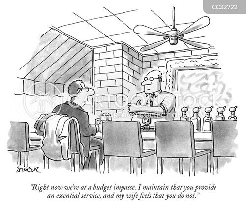 Cartoon – A Budget Impasse | HENRY KOTULA