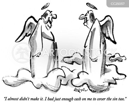 Getting Into Heaven Cartoons and Comics - funny pictures from CartoonStock