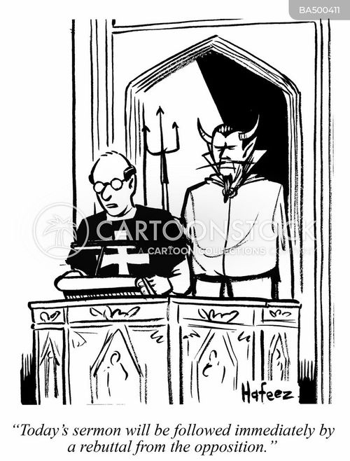 Cartoons Preacher Pulpit