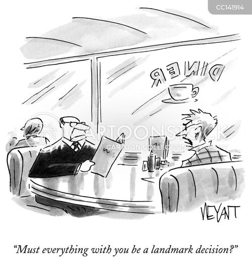 Landmark Decisions Cartoons and Comics - funny pictures from CartoonStock