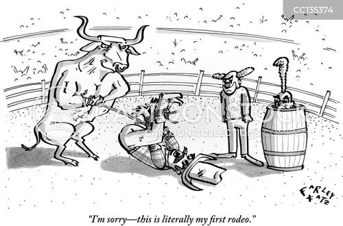 easy bull riding drawings