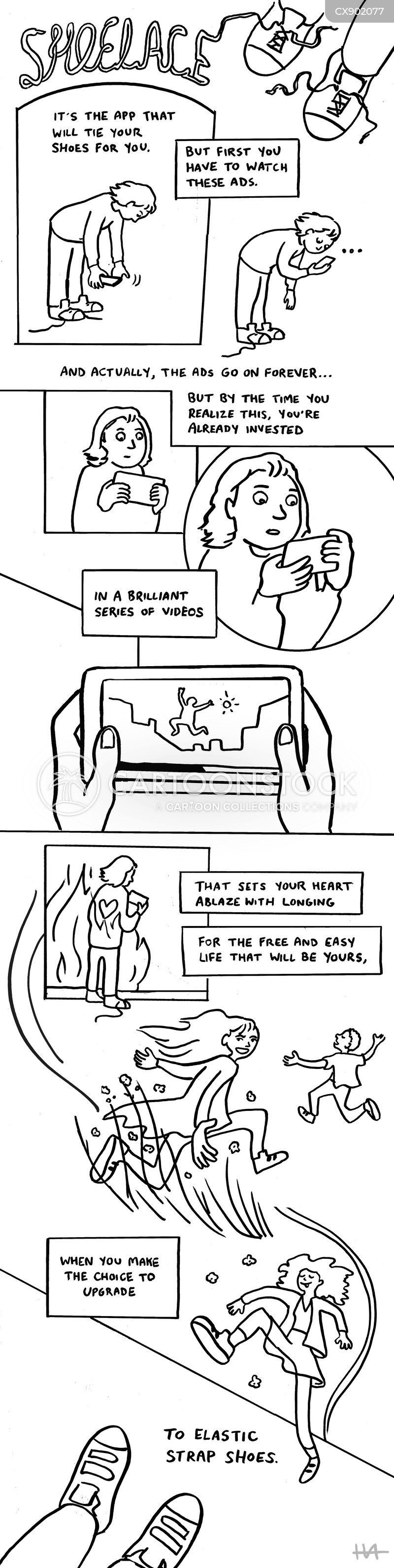 Shoelace Cartoons and Comics funny pictures from CartoonStock