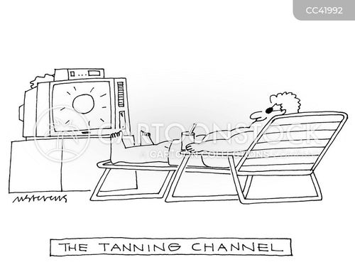 Tanning Bed Cartoons And Comics Funny Pictures From CartoonStock