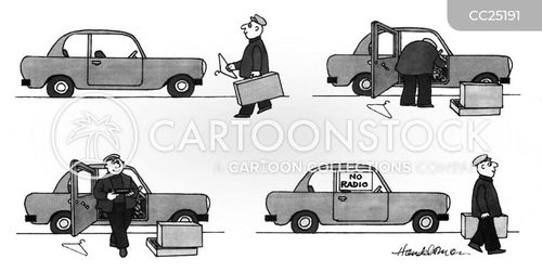 old car radio cartoon