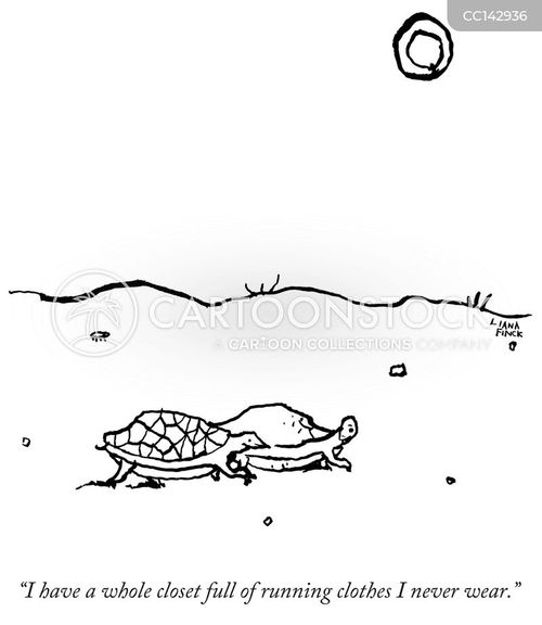 running tortoise cartoon