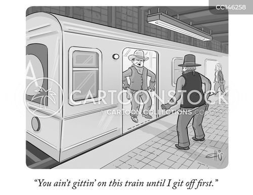 Subway Etiquette Cartoons and Comics - funny pictures from CartoonStock